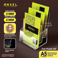 ANSEL 3-Tier Acrylic Brochure Holder - A5 V - 3-Tier E-Type Display AVAILABLE GOSEND