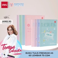 Deli x AGNEZ MO Premium A5 Notebook 60 Sheets / Sewing Notebook EN026 - 1 pcs