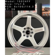 ADVAN GT 17x7.5jj ET38 8x100/114.3 White