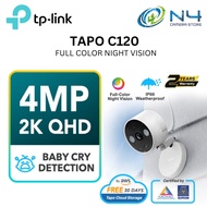 TP-Link 4MP/2K Baby Camera Tapo C120 AI CCTV WIFI & Wireless IP Camera with Smart AI IP66 Weatherpro