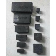 Combo of 10 iron plugs inside or outside box 20x20,25x25,30x30,40x40,50x50.