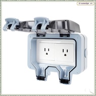 [dreamedge] Rainproof  IP66 15A Charging Socket Double Socket Waterproof Box US Plug