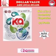 [🔥FREE SHIPPING🔥]KA 4 in 1 washing capsule Pod Antibacterial Laundry Capsules Detergent Refill TUB
