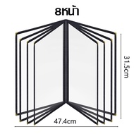 ป้ายเมนูอาหาร  มี5ขนาดให้เลือก เมนูอาหาร ปกพลาสติกใส เมนูอาหารตามสั่ง เมนูอาหารตามสั่ง เมนูอาหารขนาด