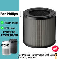 FY0910/30 FY0910 Replacement H13 Hepa Activated Carbon Filter for Philips Air Purifier 900 Series AC