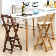 ST-🚤Folding Bar Stool Stool Portable Folding Chair Indoor Home Kitchen Cooking High Stool Foldable Chair HBG4