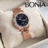 [Original] Bonia BNB10656-2535S Elegance Women Watch with Sapphire Glass Rose Gold Stainless Steel O