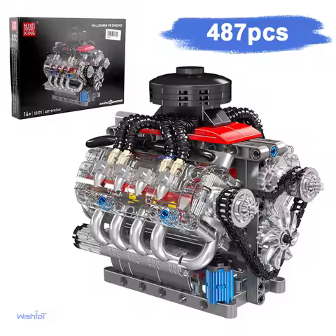10171 LSX454 V8 Engine Model 487pcs Assembly Ornament Kit Building Block set DIY Toys for Christmas 
