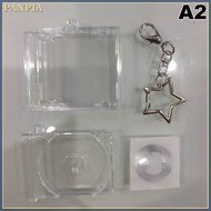 [PANPIA] Blank Album Mini CD Case Keychain CD Player Keyring Peripheral Commemorative Album Key Hold