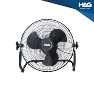 HAG® Solar Floor Fan [BK] 12" Fan (1 YEAR WARRANTY) SFF-005