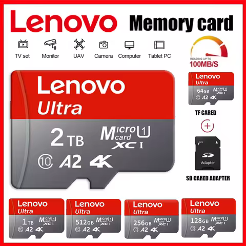 Lenovo 2TB SD Memory Card 128GB 1TB 256GB Micro SDXC for University VR Lab Meta Quest 3 Pro Educatio
