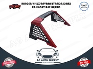 UNIVERSAL(NAVARA/RANGER/HILUX/DMAX/STRADA) HAMER ROLL BAR SHORT AMR R47 FOR PICK UP BLK/RED
