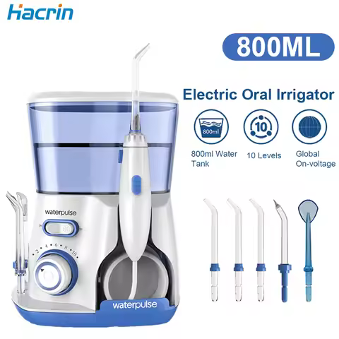 Water Flosser Dental Oral Irrigator Teeth Cleaning High Pressure Water Flosser for Teeth 800ML Mouth