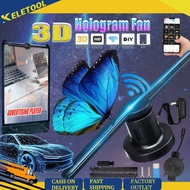 KELETOOL Hologram Fan Hologram Light 3D WIFI Fan Holographic Projector Holographic Advertising