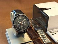 Casio 大錶面 44mm Day Date 男裝腕錶 地通拿 Chronograph Diver 款 連2對雙色全新快拆蝴蝶扣真皮錶帶皮帶 原裝鋼帶錶 卡西歐 石英錶 Quartz Men’s W