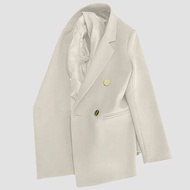 เบลเซอร์หญิง สูทผู้หญิง (Blazer01) 4 กระดุมทอง สี : ขาว ขาวงาช้าง ครีมอ่อน ครีม ฟ้า น้ำเงิน ม่วง เขี