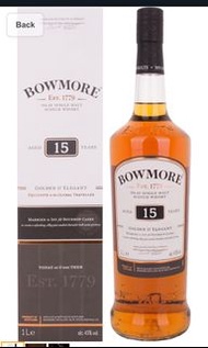 Bowmore 15 years 1L