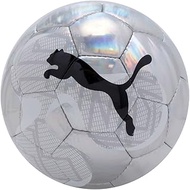 PUMA INDIVIDUALRISE Graphic Unisex Soccer Ball, HS, Silver/Black (Puma Silver-Puma Black), No.4 0849
