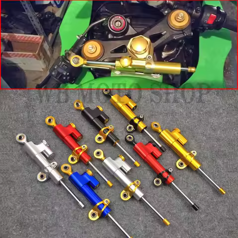 Motorcycle moto CNC Damper Steering Stabilizer Linear Reversed Safety Control MT-07 MT-09 YZF R1 R6 