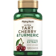 Piping Rock and Tart Cherry Capsules | 120 Count | with Black Pepper Extract | Vegetarian,, Gluten F
