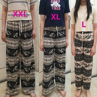 Long culottes pants L.XL.XXL. Men's and women's wear for sizes L, maximum height 157 cm, stretchy ma
