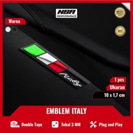 NSA 1 PCS ITALY MADE MOTORCYCLE EMBLEM NOT 3D RAISED MOTORCYCLE STICKER MADE IN ITALY 3D RAISED