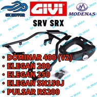 GIVI Modenas DOMINAR 400 (V2) ELEGAN 200 250 ELEGAN 150 SN150J PULSAR RS200 SRV SR Special Advance R