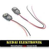 9V Battery Clips Holder Snap out connector with cable leads