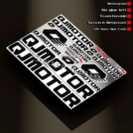 Motorcycle UV Stickers Motocross Fairing Stereoscopic Helmet Decal Accessories For QJMOTOR QJ600GS 6