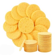 Leaffy木漿棉卸妝海綿 50片家庭裝 臉部清潔 可重用 天然木漿製造