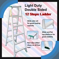 Light Duty 12 Steps Aluminium Ladder Two Sided 12 Kaki Tangga Lipat Dua Sisi  Bangku Tangga Tugas Ri