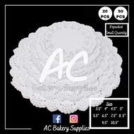 [20 PCS / 50 PCS] Doyley REPACKED Small Quantity Doiley Paper Kertas Lapik All Sizes Paper Doilies [