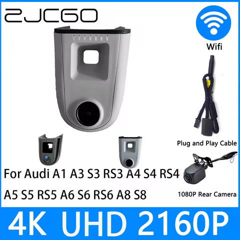 ZJCGO Dash Cam 4K UHD 2160P Car Video Recorder DVR Night Vision for Audi A1 A3 S3 RS3 A4 S4 RS4 A5 S
