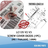 Yamaha Original LC135 V2 V3 Cover Exhaust Screw Cover Ekzos Panjang 14mm - 98980-06014