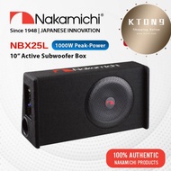 Nakamichi NBX25L - 10" Active Subwoofer Box | Car Subwoofer Box | Subwoofer Box Kereta | Woofer