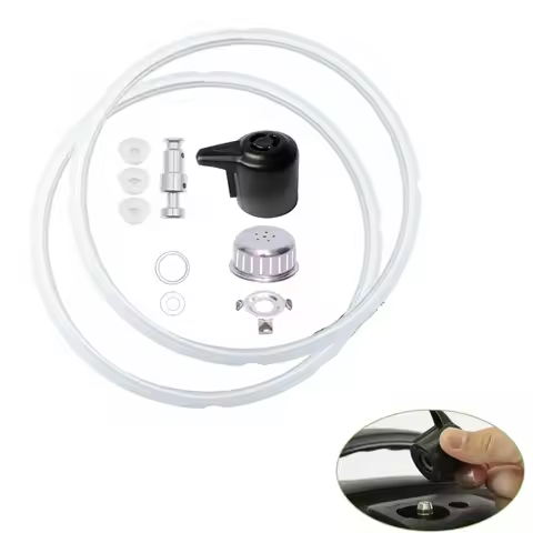 Steam Release Valve Sealing Ring Anti-Block Shield Float Valve Gasket Kit Compatible with Pot 5 QT a