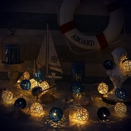 創意燈飾 籐球燈串 電池款 希臘風情 長度2M LED氣氛燈 聖誕節