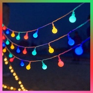 lampu raya lampu kelip kelip lampu pasar malam Suasana perkhemahan luar, gerai ringan, hiasan perkhemahan, kanopi hari jadi, khemah, lampu tali, jalur, lampu berwarna-warni LED
