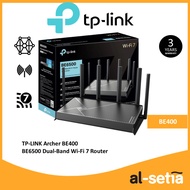 TP-LINK ARCHER BE400 BE6500 DUAL-BAND WI-FI 7 ROUTER WITH EASYMESH-COMPATIBLE, TP-LINK HOMESHIELD, M