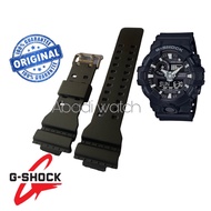 G-Shock GA-700 GA 700 GA700 ga-700 ga 710 GA710 rubber strap Full black watch strap