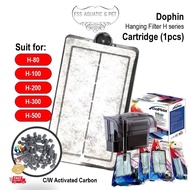 Dophin Carbon Filter Cartridge Hanging Filter H series Waterfall Bio Filter Sponge Replacement H80 H
