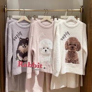 Little Rabbit Grocery Shop Japan Gelato pique Dog Family Jacquard Fluffy Home Pajamas