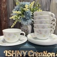 CORELLE Pastel Bouquet hook cup & saucer