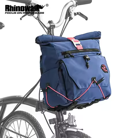 Bicycle Basket Brompton Folding Rhinowalk Bike Bag Folding Bike Basket Fit for Brompton and Dahon 17