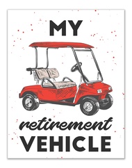 Summit Designs Funny Golf Poster Wall Art Decor Prints - Single (11x14) Inch Unframed Photo - Golfer