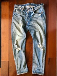 Levi’s 501 ct  32/32 破壞版