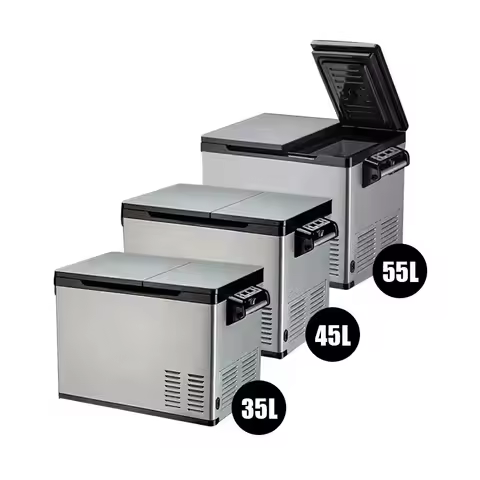 Car Fridge Refrigerator Sale 35L 45L 55L Compressor Universal Portable Camping Freezer Cooling 24v R