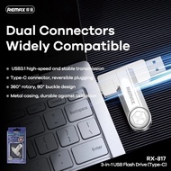 [Top Value] USB 3.1 OTG Remax RX-817 64G / 128GB TypeC port and USB 3.1 - Metal case (Silver)