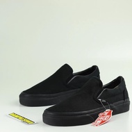 sepatu vans slip on all true triple full black hitam polos premium