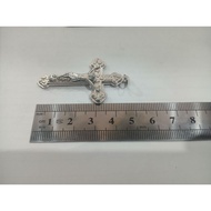 Thick nickel cross pendant H057